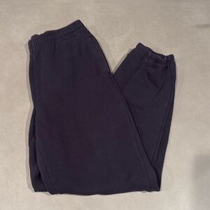 Athleta girls black sweatpants cuff button Girls 14